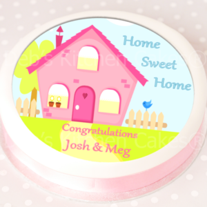 Personalised New Home Cake Topper - 7.5" Round