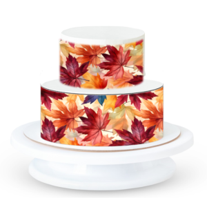 Rich Autumn Leaves Icing Sheet - A4
