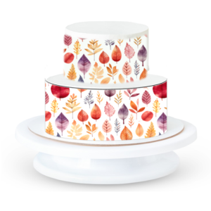 Woodland Autumn Leaves Icing Sheet - A4