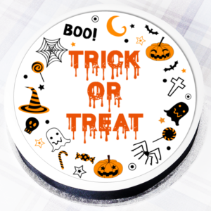 Trick Or Treat Cake Topper - 7.5" Round
