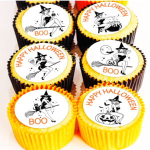Cute Witch Cupcake Toppers - 4cm x 24