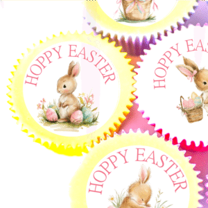 Easter Bunny Cupcake Toppers - 4xm x 24
