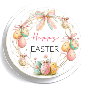 Easter Wreath Cake Topper - 7" Round