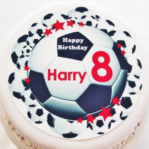 Personalised Football Border Cake Topper