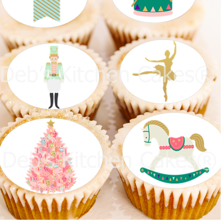 Nutcracker Cake Toppers - 4cm x 24