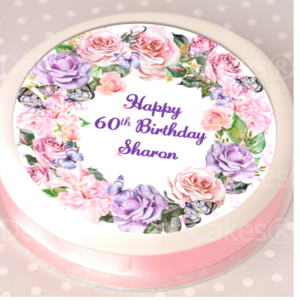 Happy 60th Birthday Personalised Cake Topper